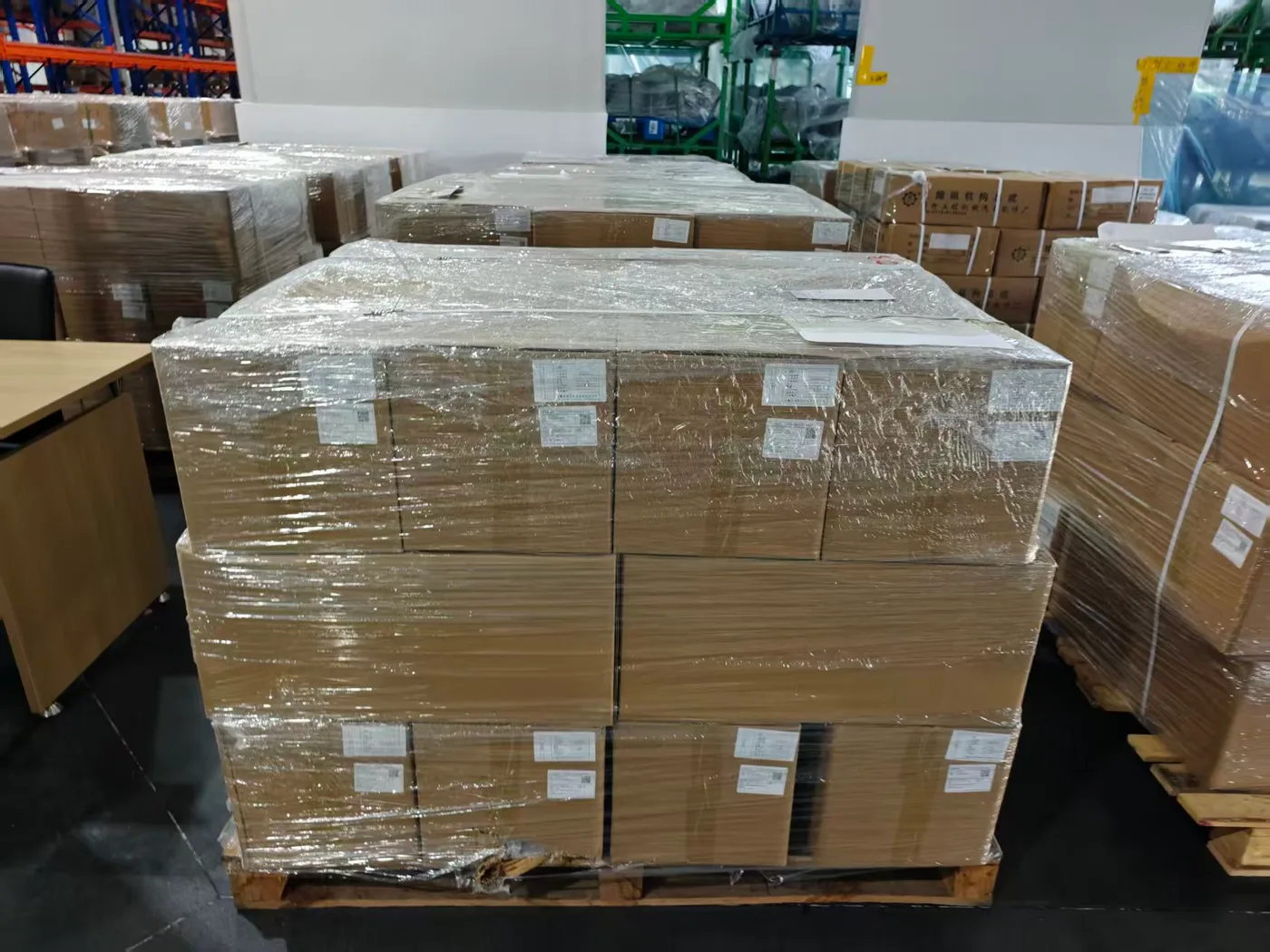Cartons on pallet