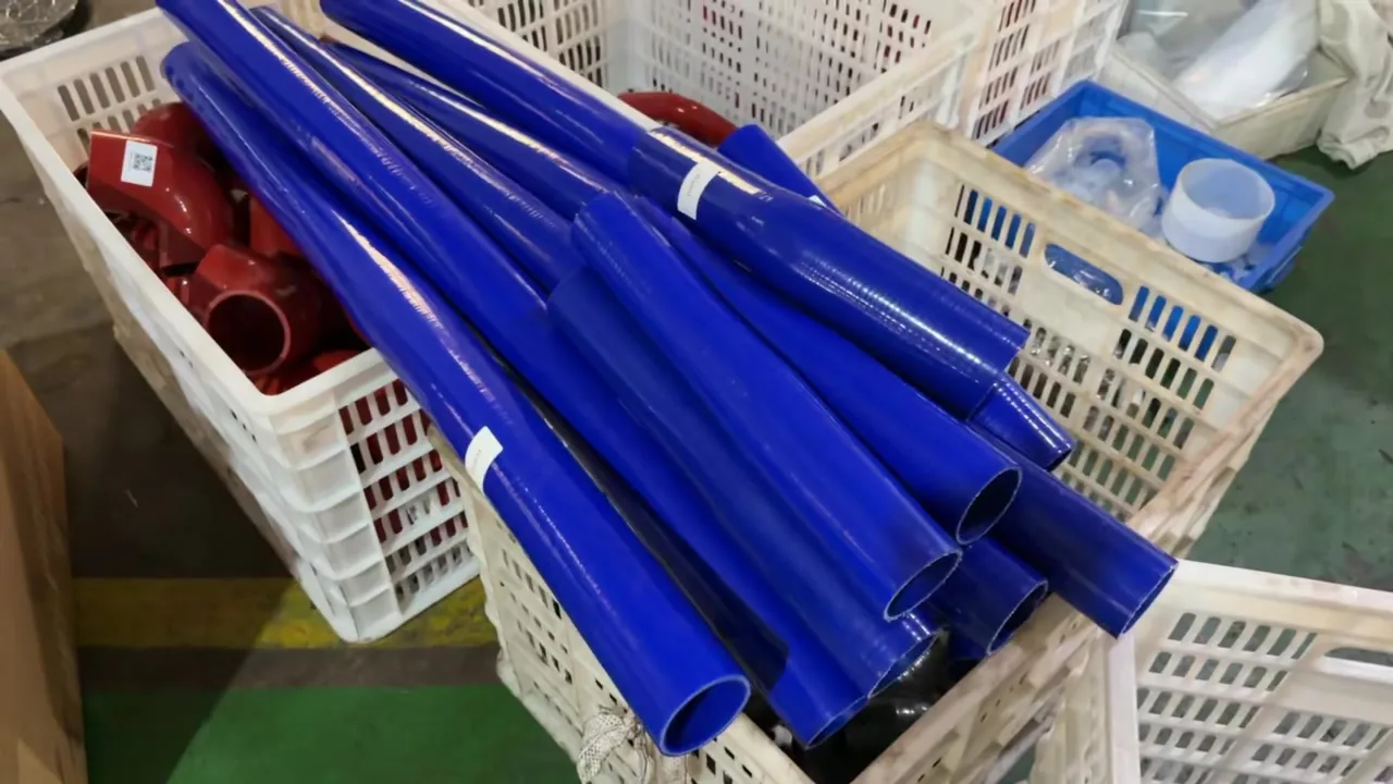 Blue silicone hose lengths for cooling circuits